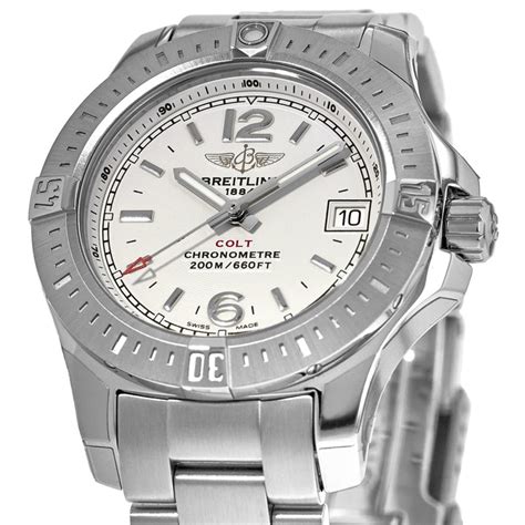 breitling colt 33 calibre 77 ladies quartz watch|A7738811/G793 .